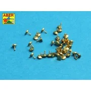 Turned rivets 0, 9 x1, 3 x 0, 5mm 40 pcs., 1/16 - Aber Models 16106