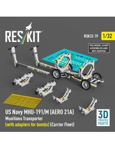 US NAVY MHU-191/M (AERO 21A) Munitions Transporter (with adapters f...