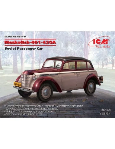 Moskvitch-401-420A, Soviet Passenger Car, 1/35 - ICM 35484