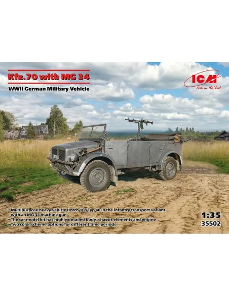 Kfz.70 with MG 34, WWII German Military Vehicle, 1/35 - ICM 35502