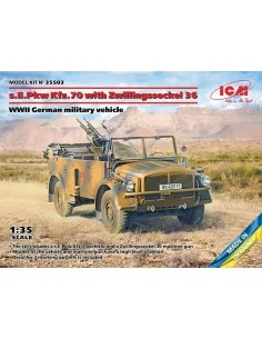 [NO_DESC] s.E.Pkw Kfz.70 with Zwillingssockel 36, WWII German milit...