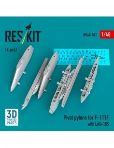 Pivot pylons for F-111F with LAU-105 (4 pcs) (3D Printed), 1/48 - R...