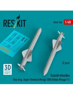 Exocet missiles (2 pcs) (Sea King, Super Etendard, Mirage 2000, Raf...