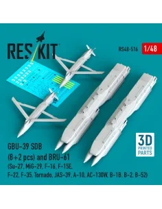 GBU-39 SDB (8 pcs) and BRU-61 (2 pcs) (Su-27, MiG-29, F-16, F-15E, ...