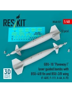 GBU-10 Paveway I laser guided bombs with BSU-4/B fin and BSU-3/B wi...