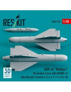 AGM-62 Walleye I ER missiles (2 pcs) with AN/AWG-16 data link pod (... 2