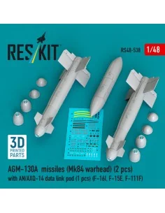 AGM-130A missiles (2 pcs) (Mk84 warhead) with AN/AXQ-14 data link p...