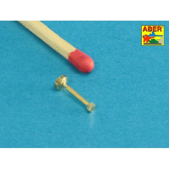 Turned imitation of Hexagonal bolts 1, 6 x 6, 0 mm x 25 pcs., 1/16 ...