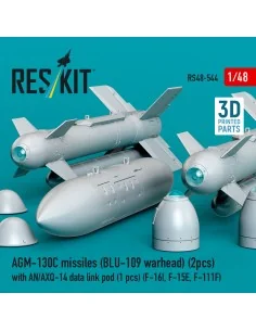 AGM-130C missiles (2 pcs) (BLU-109 warhead) with AN/AXQ-14 data lin... 2