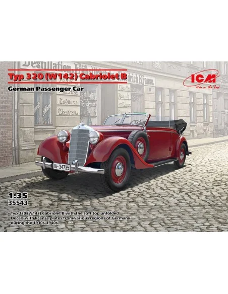 Typ 320 (W142) Cabriolet B, German Passenger Car, 1/35 - ICM 35543