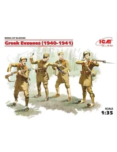 Greek Evzones (1940-1941) (4 Figures), 1/35 - ICM 35562