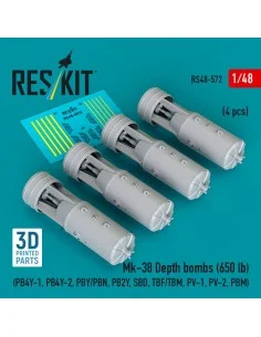 Mk-38 Depth bombs (650 lb) (4 pcs) (PB4Y-1, PB4Y-2, PBY/PBN, PB2Y, ...