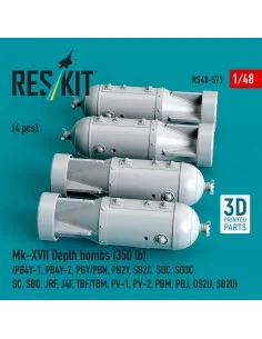 Mk-XVII Depth bombs (350 lb) (4 pcs) (PB4Y-1, PB4Y-2, PBY/PBN, PB2Y... 2