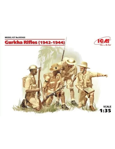 Gurkha Rifles (1944) (4 figures), 1/35 - ICM 35563