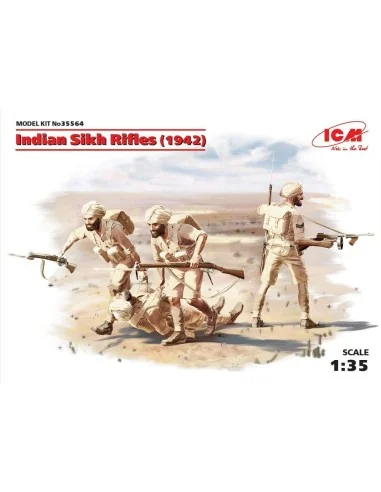 Indian Sikh Rifles (1942) (4 figures), 1/35 - ICM 35564