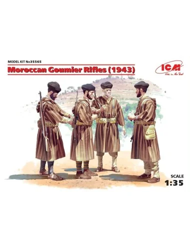 Moroccan Goumier Rifles(1943)(4figures), 1/35 - ICM 35565