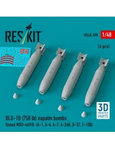 BLU-1B (750 lb) napalm bombs finned MXU-469/B (4 pcs) (A-1, A-4, A-...
