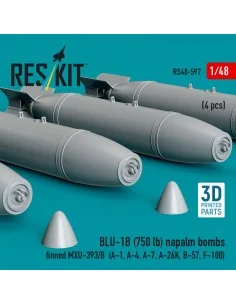 BLU-1B (750 lb) napalm bombs finned MXU-393/B (4 pcs) (A-1, A-4, A-... 2