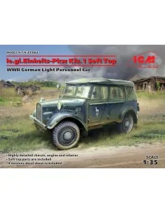 le.gl.Einheitz-Pkw Kfz.1 Soft Top, WWII German Light Personnel Car,...