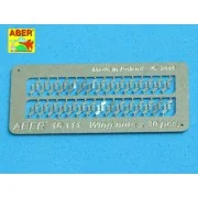 Wing nuts PE nuts with turned bolt x 30 pcs., 1/16 - Aber Models 16111