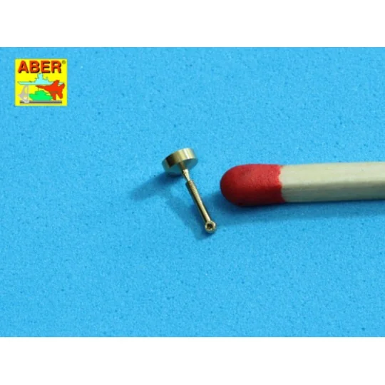 Wing nuts PE nuts with turned bolt x 30 pcs., 1/16 - Aber Models 16111