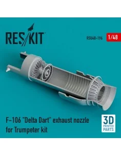 F-106 Delta Dart exhaust nozzle for Trumpeter kit (3D Printed), 1/4... 2