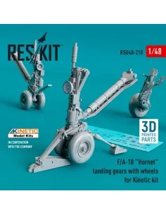F/A-18 Hornet landing gear with wheels for Kinetic kit (3D Printed)... 2