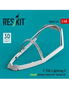 F-35B Lightning II closed canopy frame (3D Printed) for Tamiya, 1/4...
