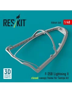 F-35B Lightning II closed canopy frame (3D Printed) for Tamiya, 1/4... 2