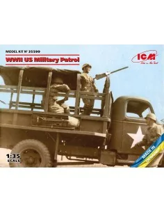 WWII US Military Patrol (G7107 with MG M1919A4), 1/35 - ICM 35599