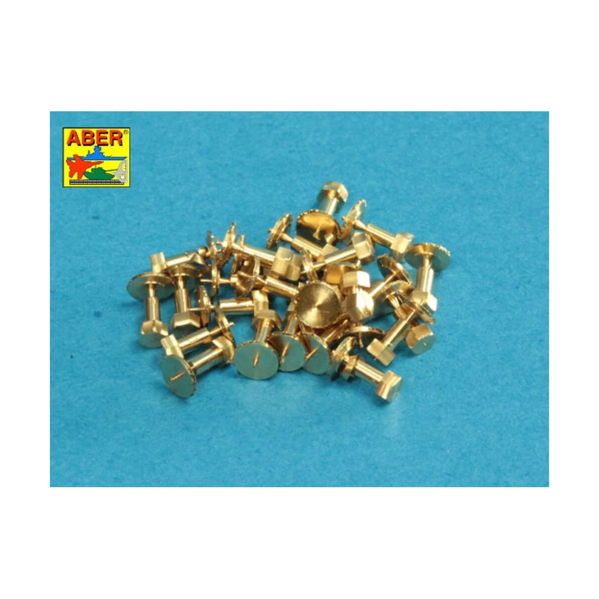 Turned imitation of Hexagonal bolts 1,75 x 2,20 mm x 25 pcs. - Aber...
