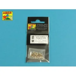 Turned imitation of Hexagonal bolts 0,85 x 1,30 mm x 30 pcs. - Aber...