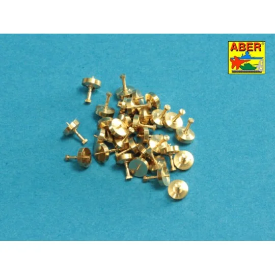 Turned imitation of Hexagonal bolts 0,85 x 1,30 mm x 30 pcs. - Aber...