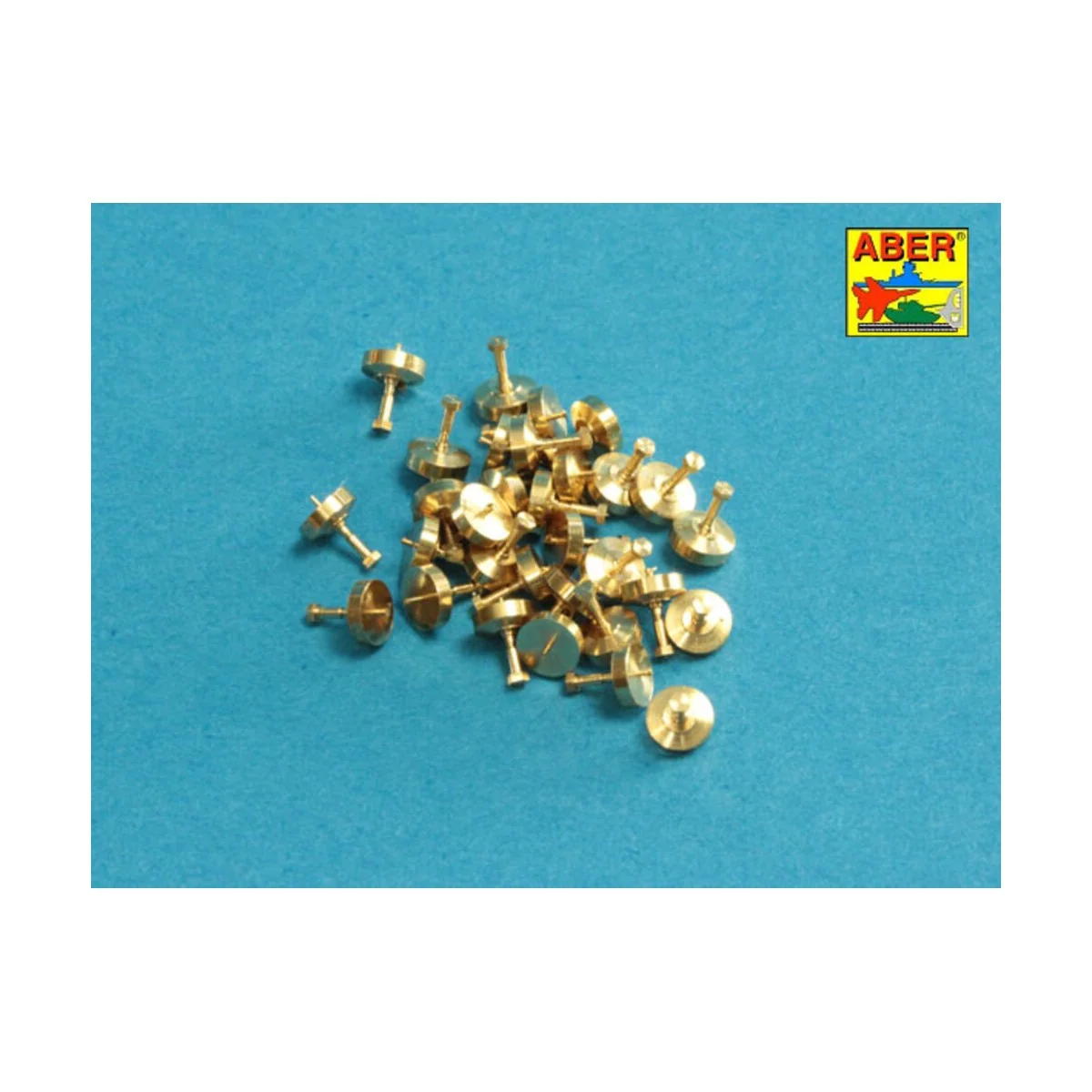 Turned imitation of Hexagonal bolts 0,85 x 1,30 mm x 30 pcs. - Aber...