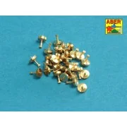 Turned imitation of Hexagonal bolts 0,85 x 1,30 mm x 30 pcs. - Aber...