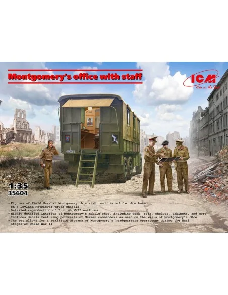 Montgomery's office with staff, 1/35 - ICM 35604