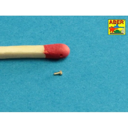 Turned imitation of Hexagonal bolts 0,85 x 1,30 mm x 30 pcs. - Aber...