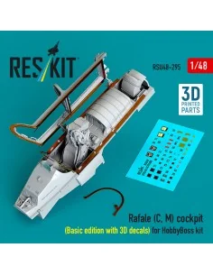 Rafale (C, M) cockpit (Basic edition with 3D decals) for HobbyBoss ...