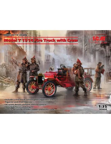 Model T 1914 Fire Truck with Crew, 1/35 - ICM 35606