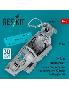 F-105D Thunderchief cockpit late modification (Basic edition with 3...