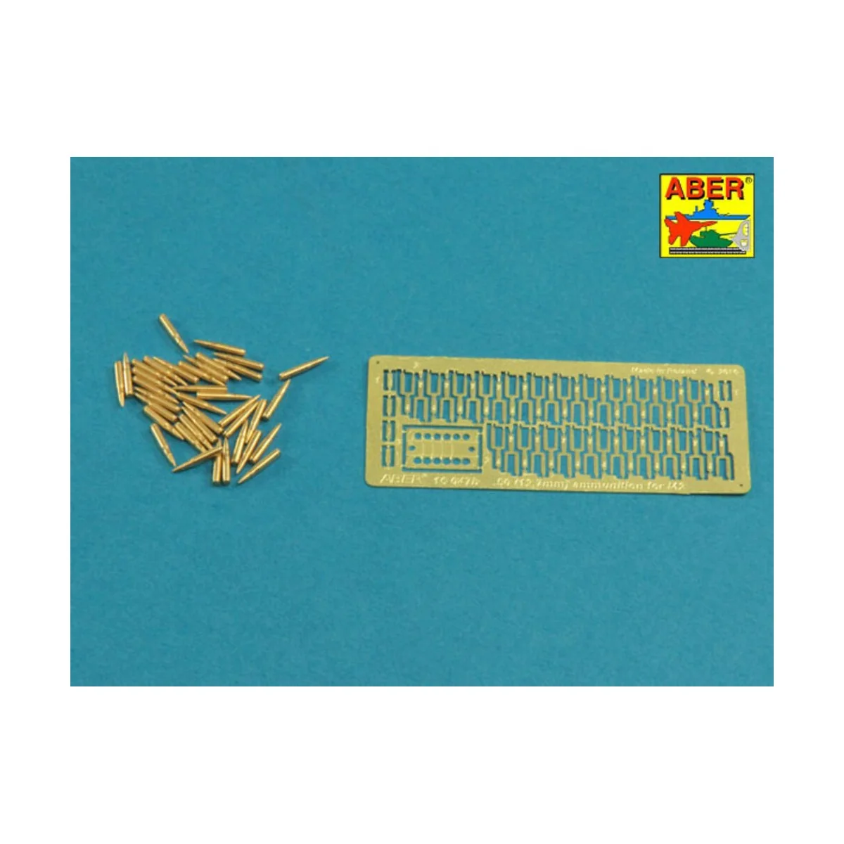 .50 cal. Ammunition for U.S. M2 Machine Gun, 1/16 - Aber Models 16130