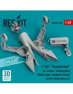 F-105 Thunderchief air intakes, landing gears with wheels bays and ...