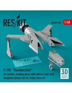 F-105 Thunderchief air intakes, landing gears with wheels bays and ... 2