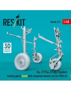 Su-27/Su-27UB Flanker landing gears (late) with weighted wheels set... 2