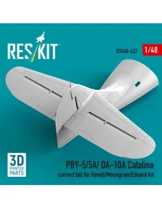 PBY-5/5A/OA-10A Catalina correct tail (3D Printed) for Revell / Mon...