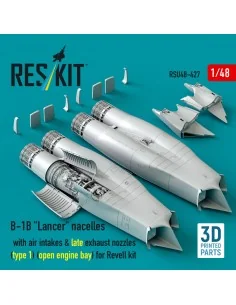 B-1B Lancer nacelles with air intakes & late exhaust nozzles (type ...
