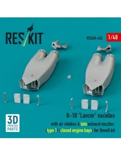 B-1B Lancer nacelles with air intakes & late exhaust nozzles (type ... 2
