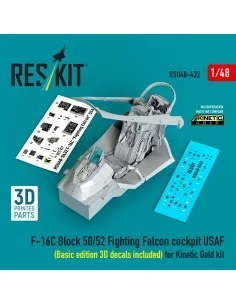 F-16C Block 50/52 Fighting Falcon cockpit USAF (Basic edition 3D de...
