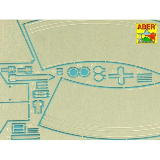 Tiger I,E Tunezyjski z 501 Abt.- Zasobnik wierzowy - Aber Models 16140
