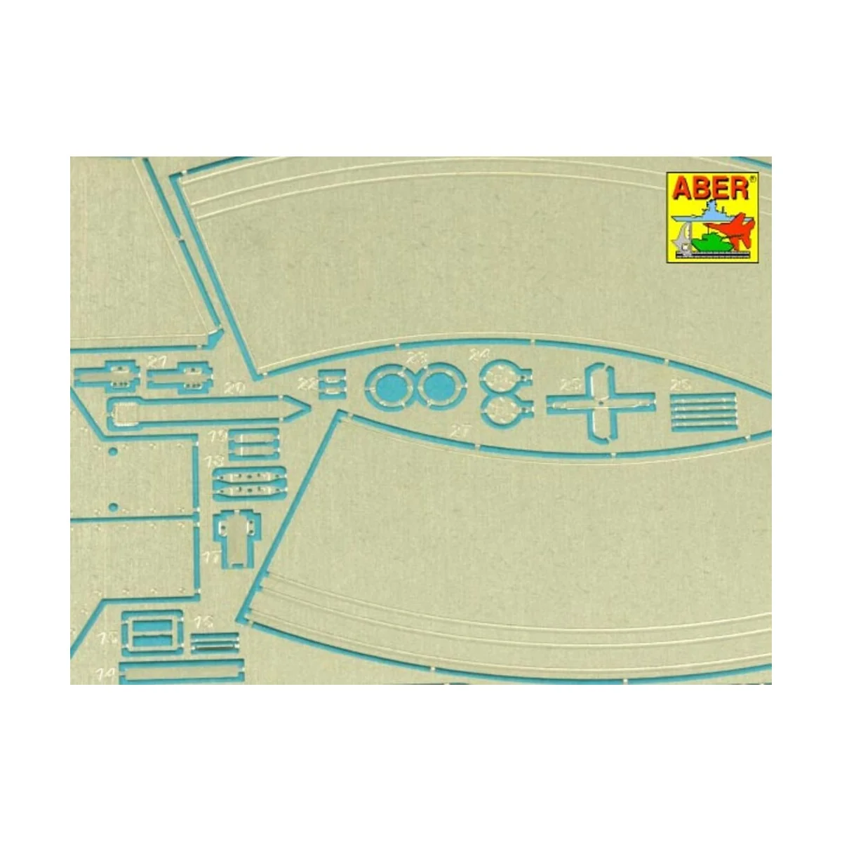 Tiger I,E Tunezyjski z 501 Abt.- Zasobnik wierzowy - Aber Models 16140